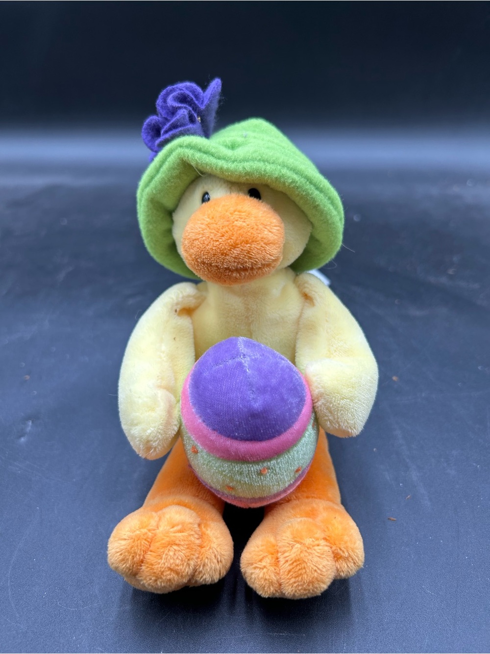 Vintage Easter decor Gund chick with egg